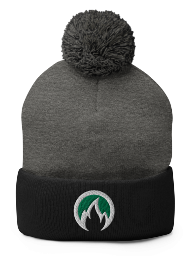 New Era Men's Philadelphia Eagles Heather Grey Pom Knit Beanie